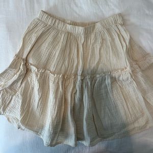 cute off white mini skirt